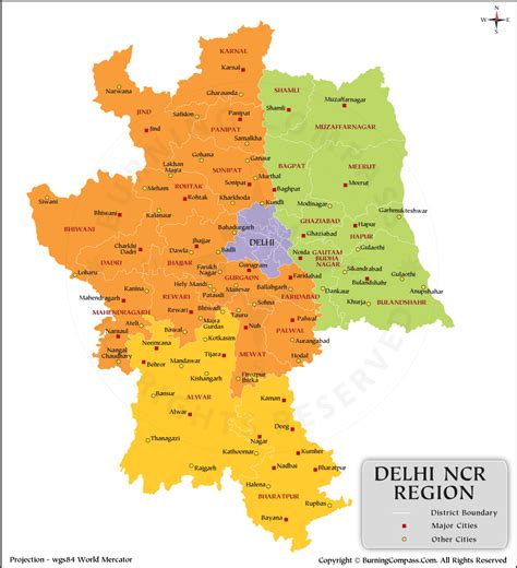 ncr region list|delhi ncr area list.